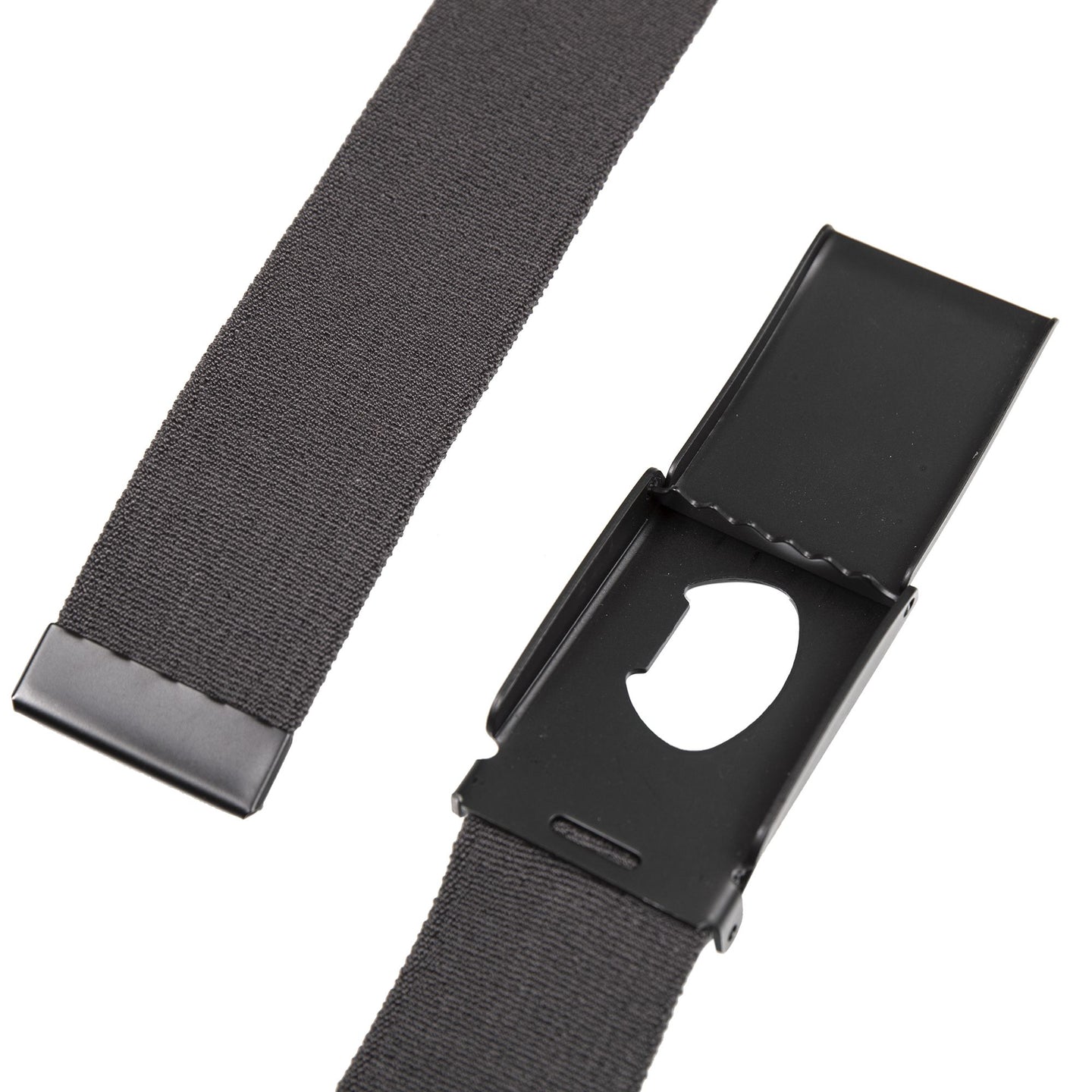 Backcountry Active Stretch Webbing Belt With Military Buckle-Dark Smoke-4