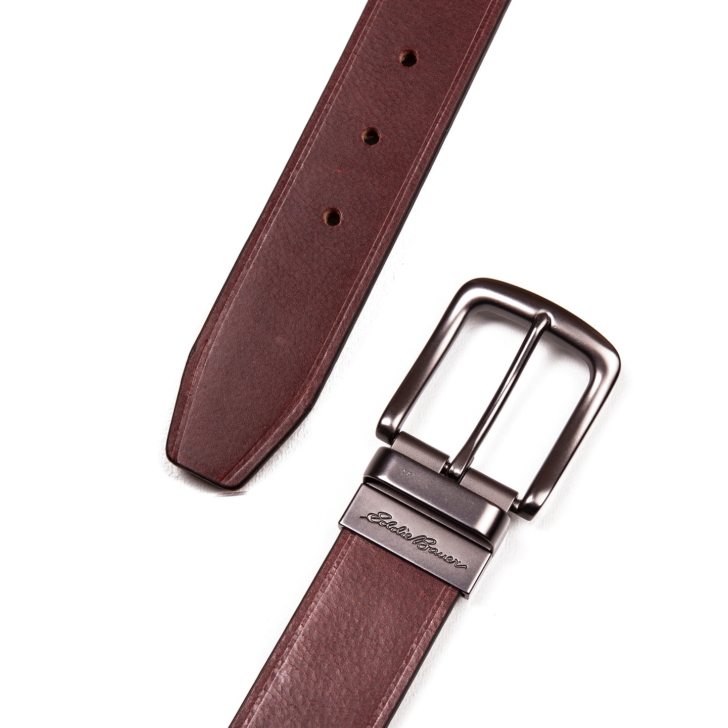 Smooth Leather Reversible Belt-BROWN/TAN-2