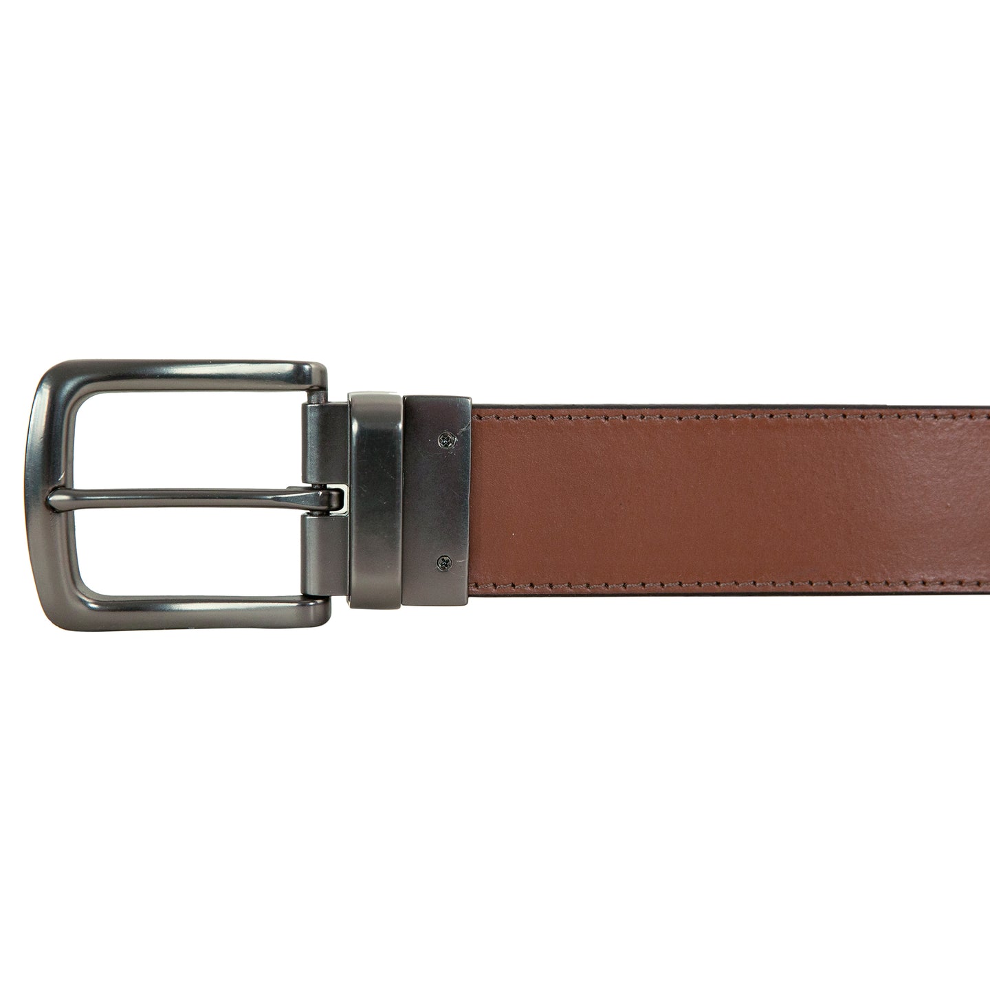 Smooth Leather Reversible Belt-BROWN/TAN-5