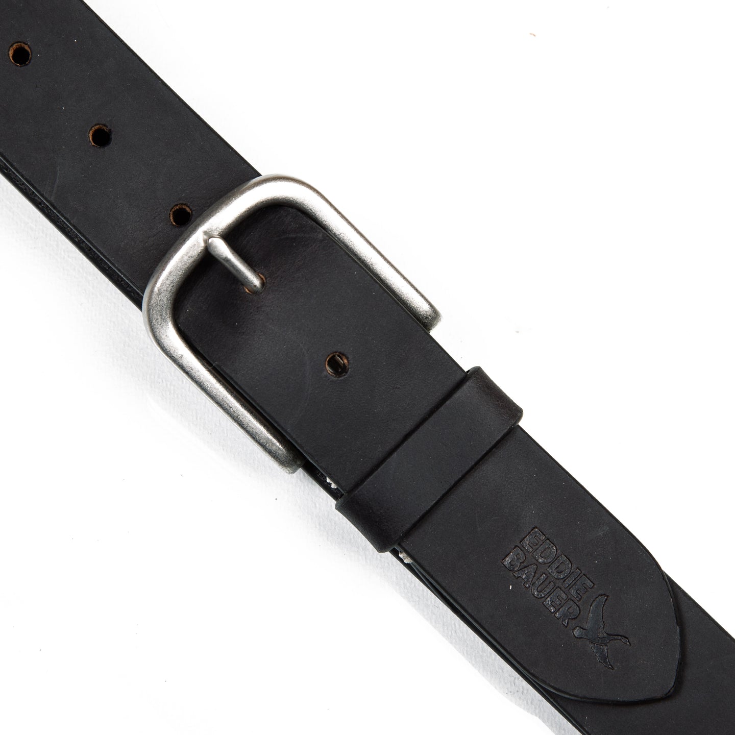 Hand Tacked Leather Jean Belt-Black-5
