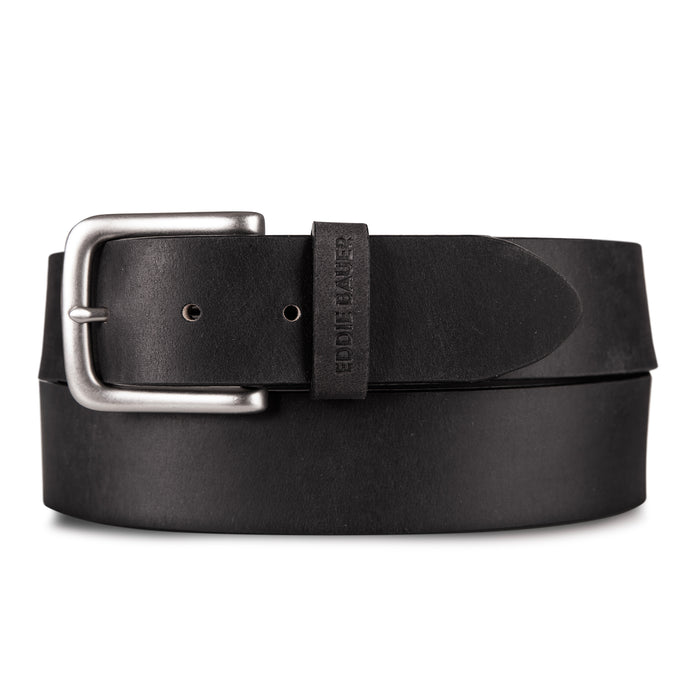 Bridle Leather Belt With Nickel Finish Buckle