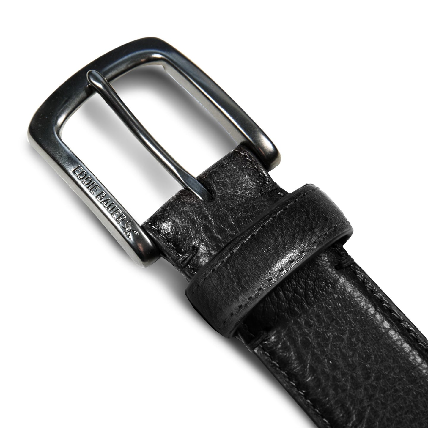 Classic Feather Edge Leather Belt-Black-3