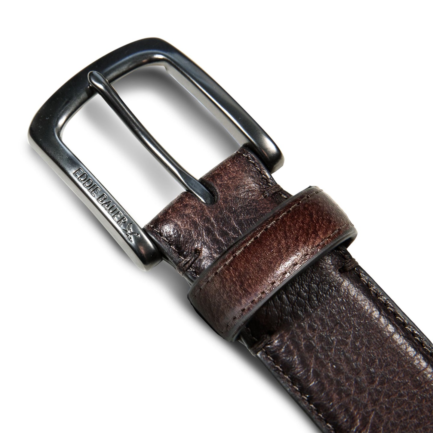 Classic Feather Edge Leather Belt-Brown-8