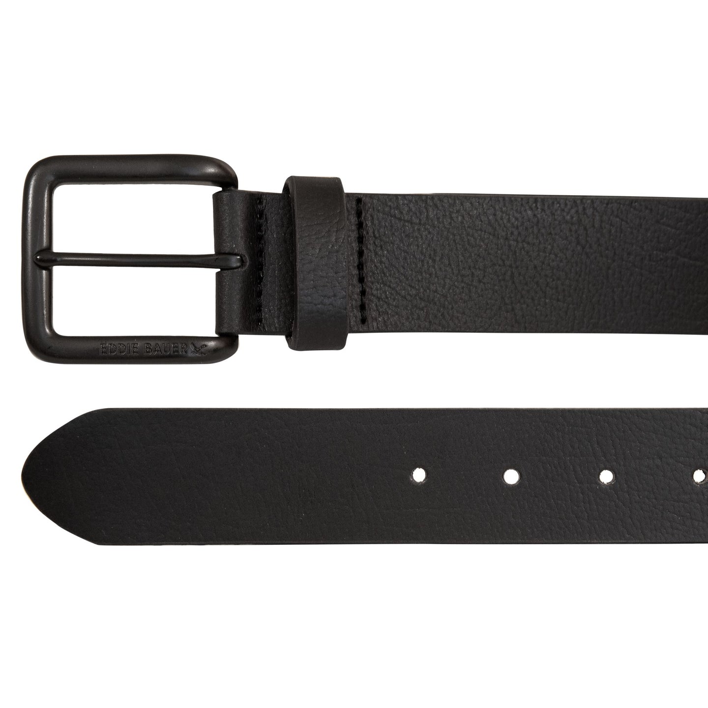 Matte Leather Jean Belt-Black-2