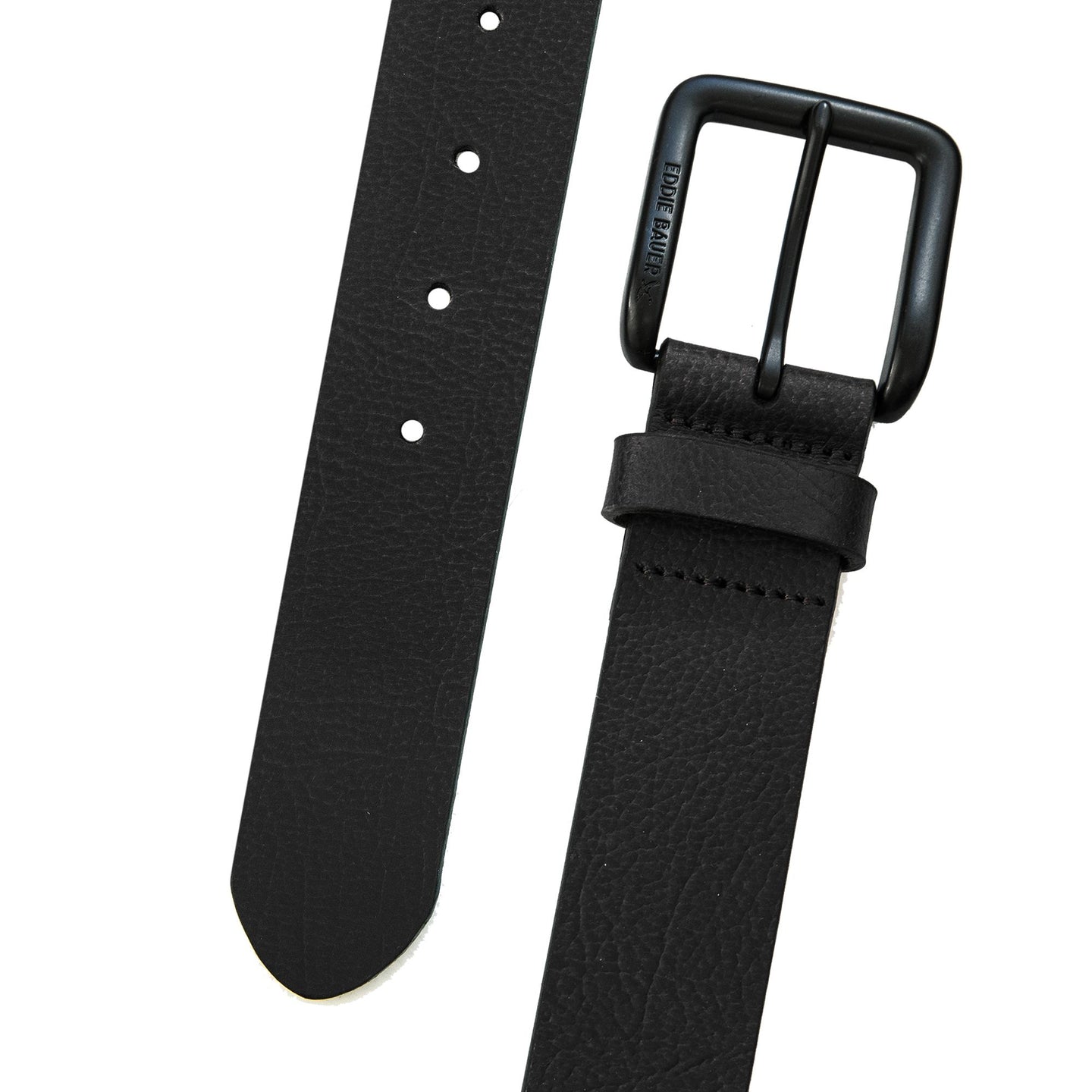 Matte Leather Jean Belt-Black-4
