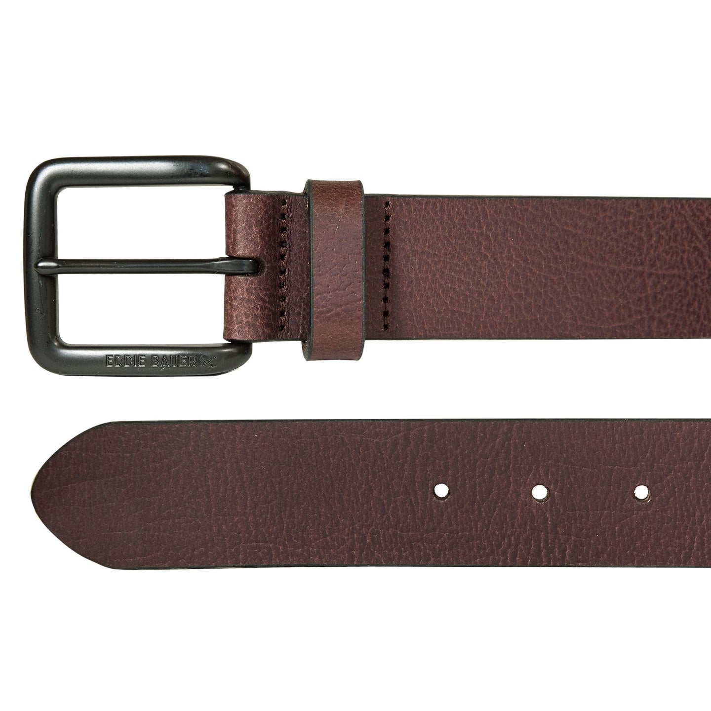 Matte Leather Jean Belt-Brown-7