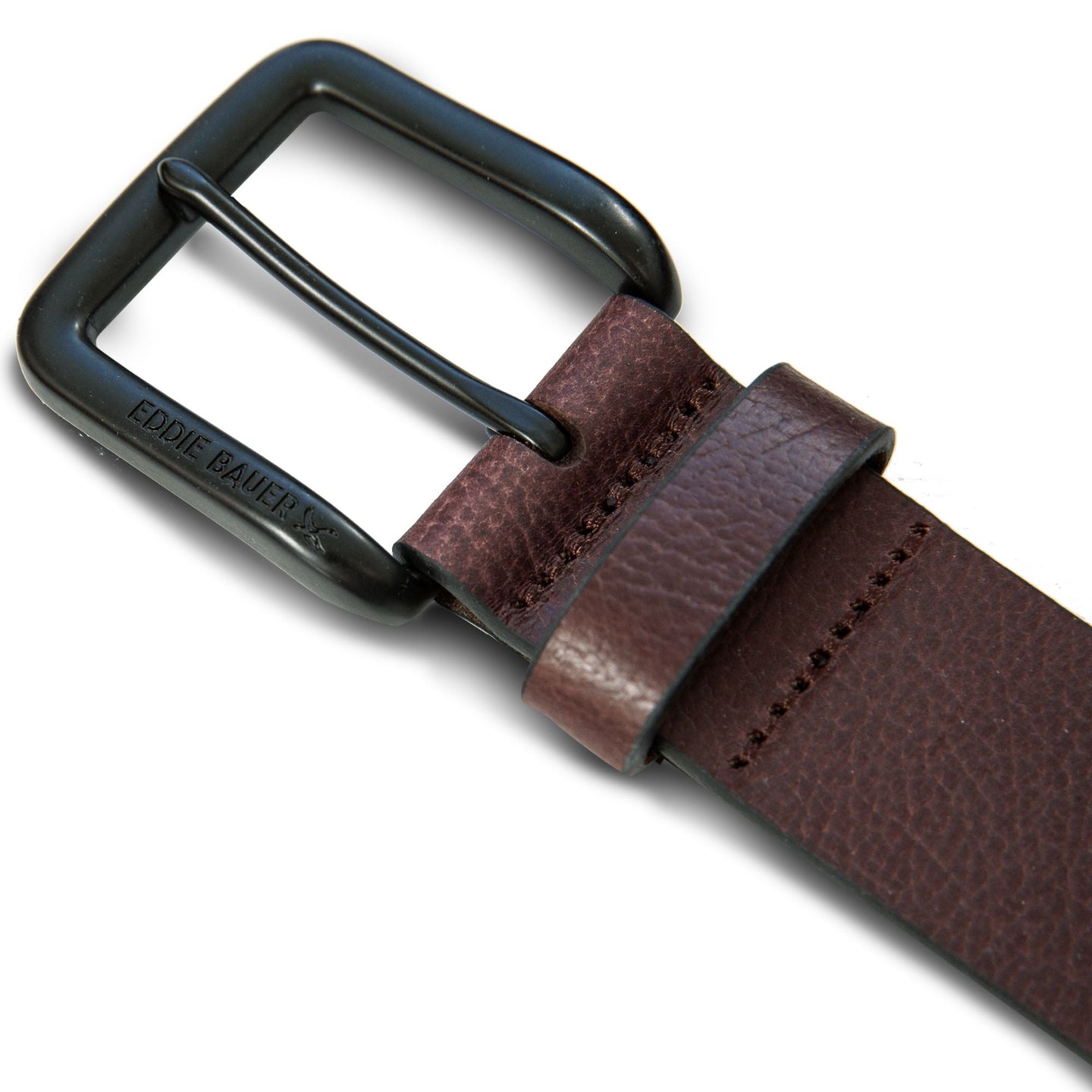 Matte Leather Jean Belt-Brown-8