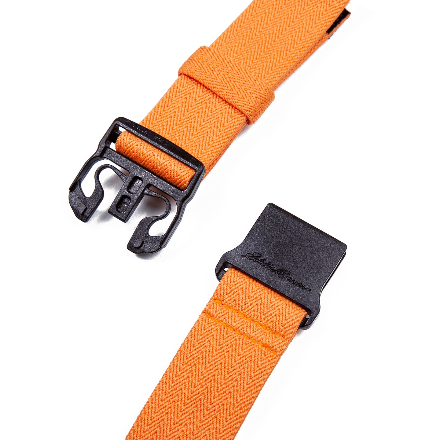 Trail Active Solid Stretch Webbing Belt-Orange-25
