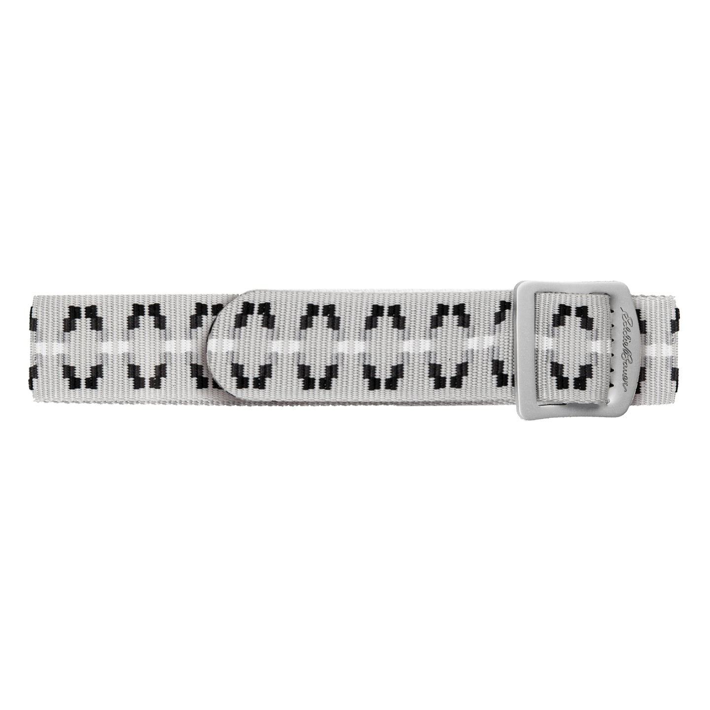 Cascade Webbing Belt With Engraved Metal Buckle-Silver-2