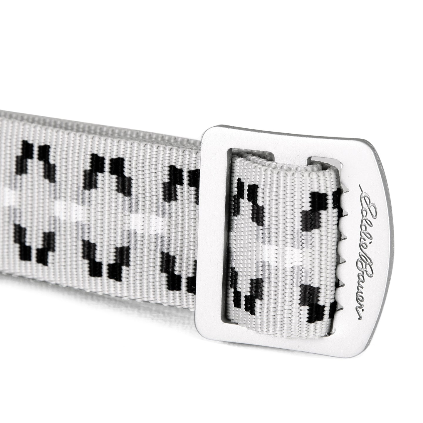 Cascade Webbing Belt With Engraved Metal Buckle-Silver-3
