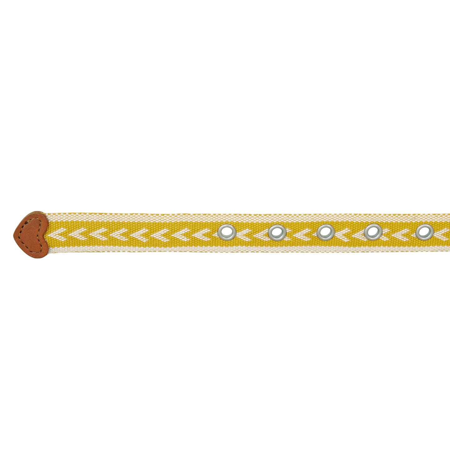 Cascade Woven Belt With Metal Buckle-Dark Marigold-11
