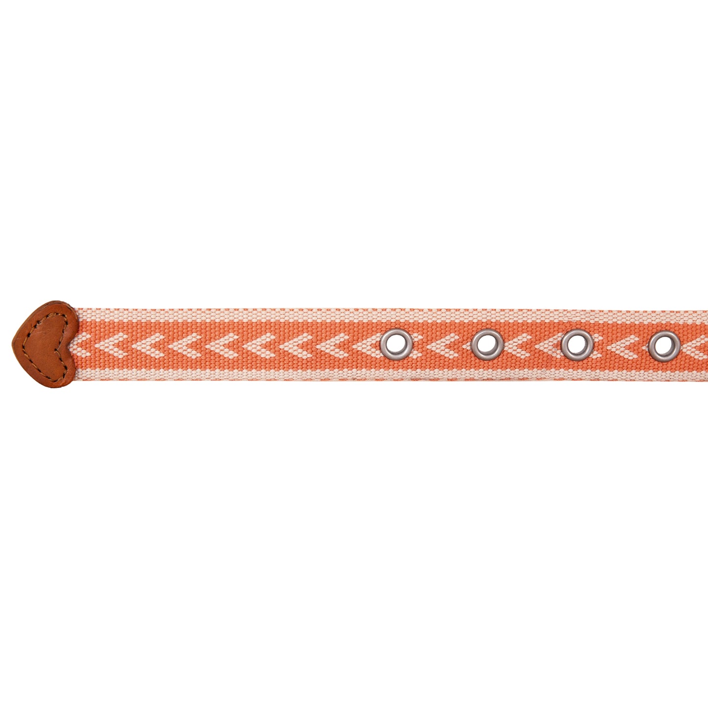 Cascade Woven Belt With Metal Buckle-Coral-17