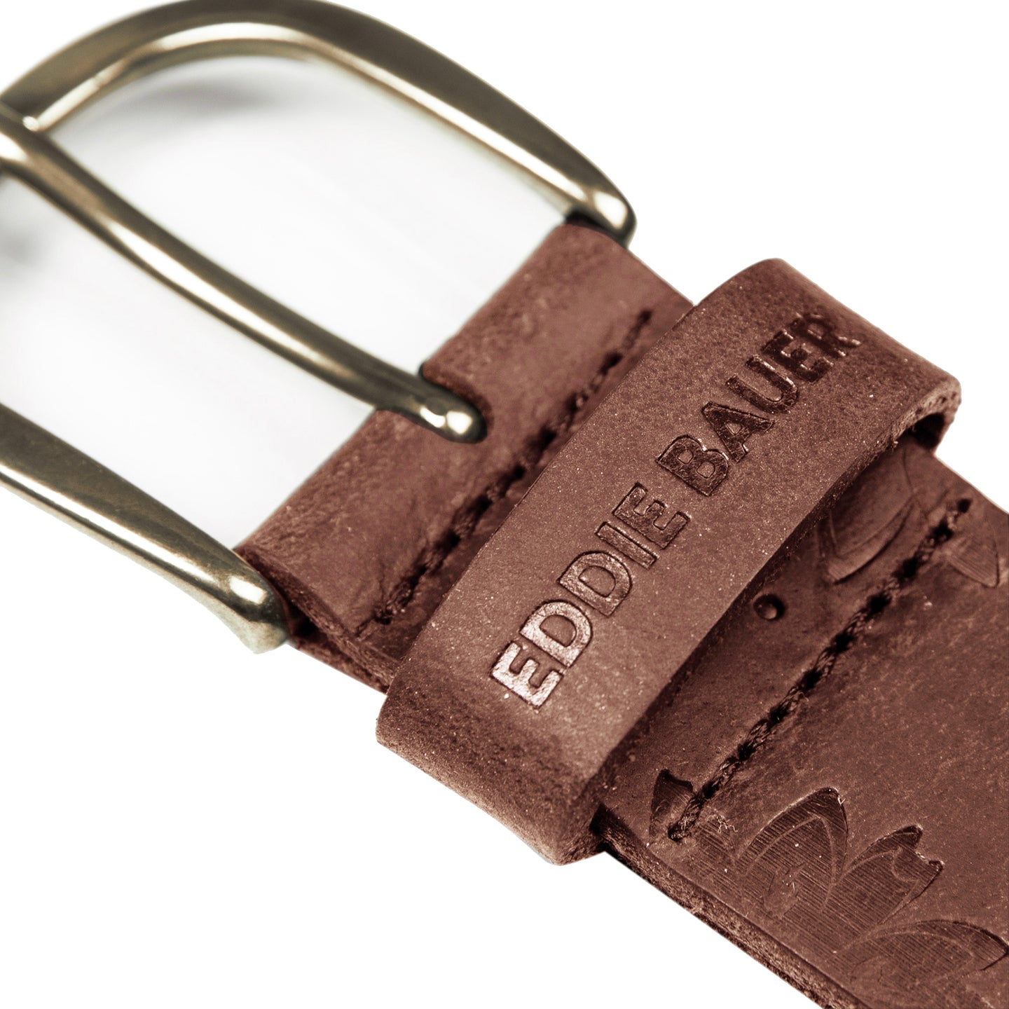 Floral Tooled Leather Belt-TAN-9