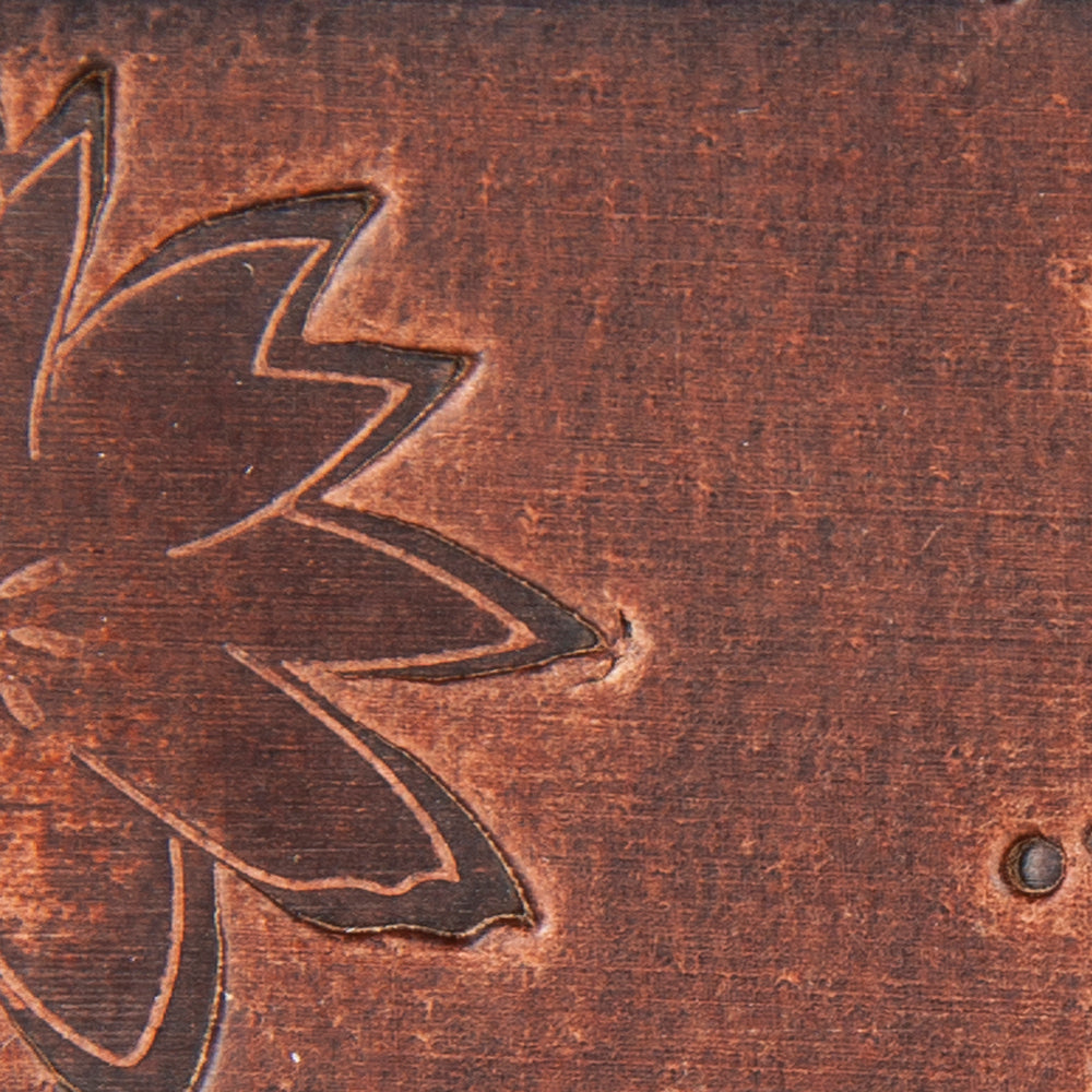 Floral Tooled Leather Belt-TAN-12