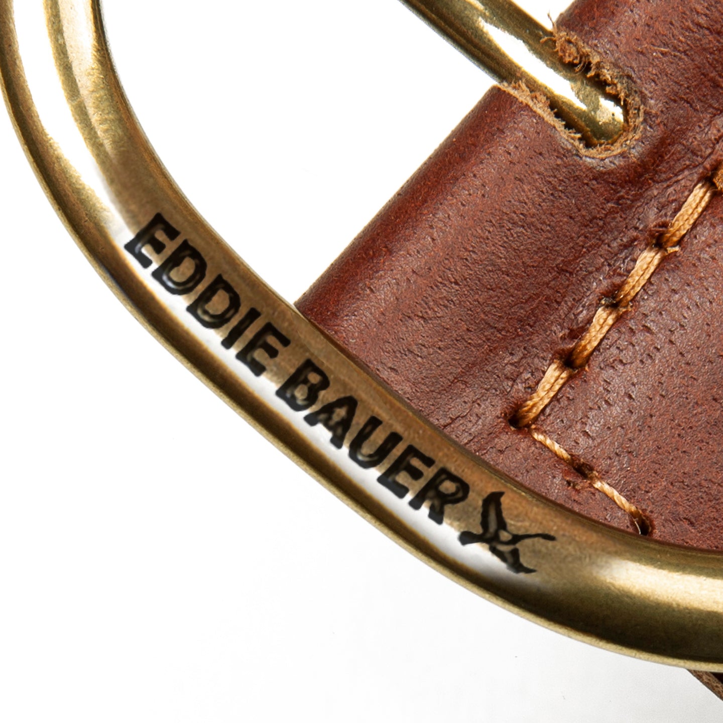Center Bar Woven Leather Belt-TAN-8