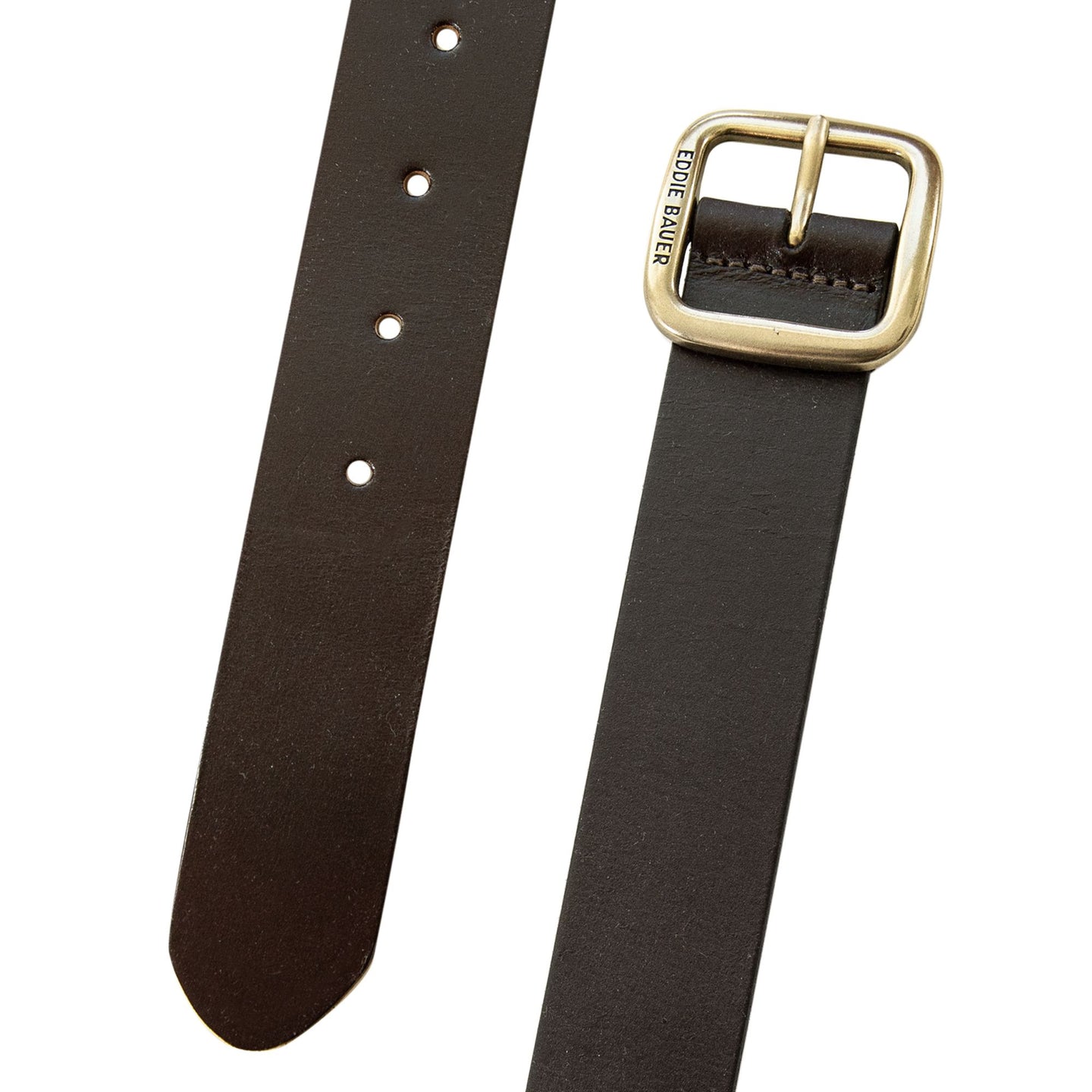 Center Bar Leather Jean Belt-Brown-9