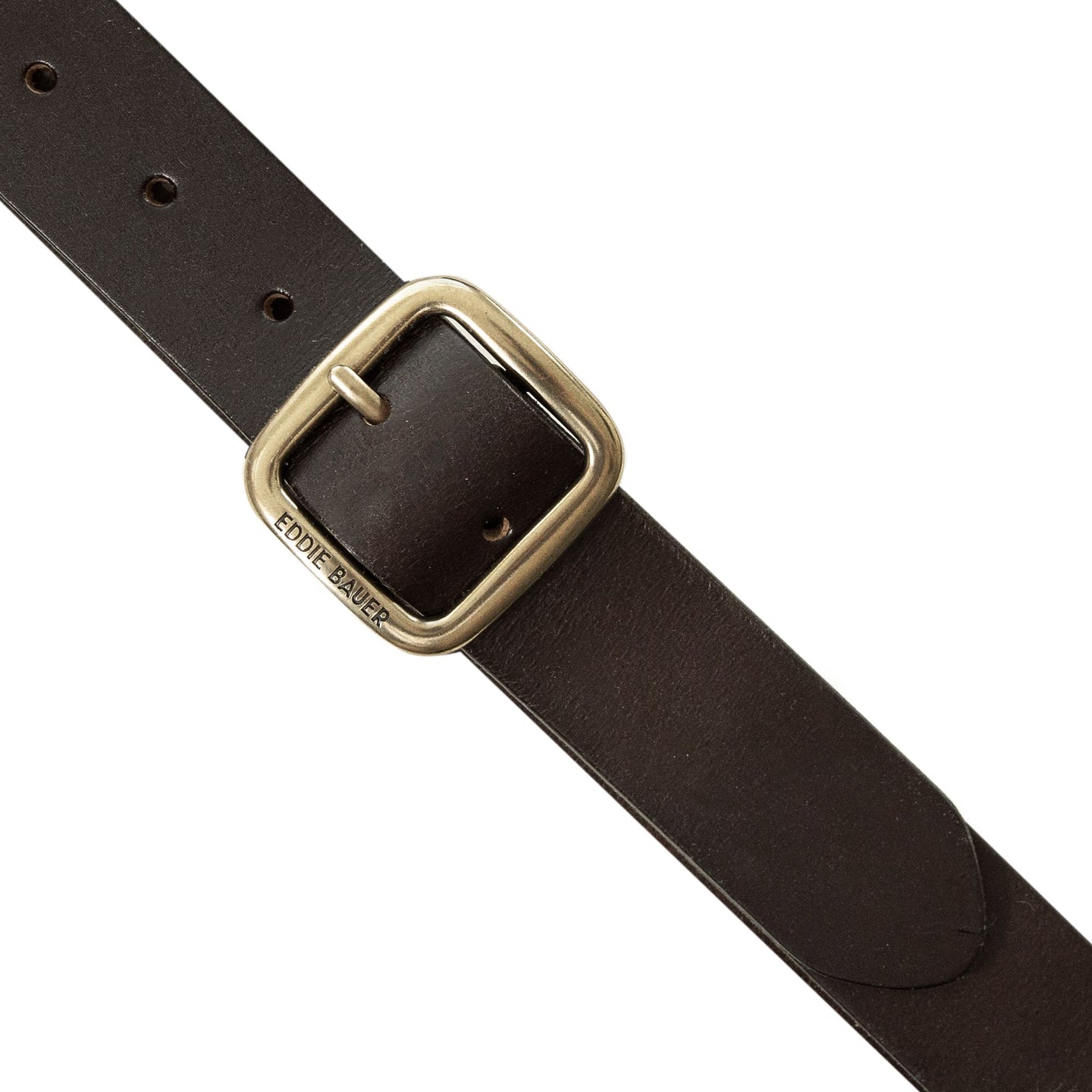 Center Bar Leather Jean Belt-Brown-10