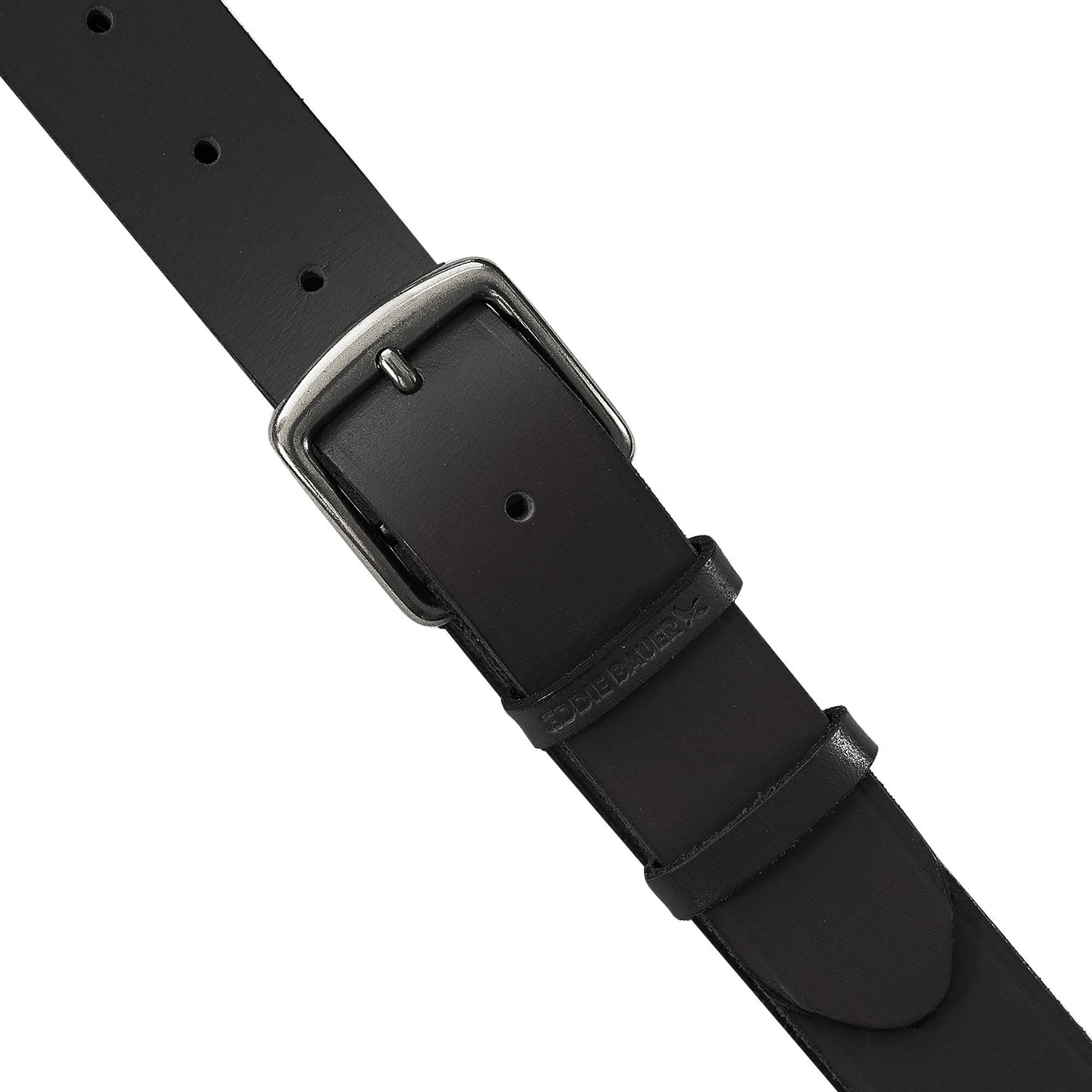 Double Keeper Leather Jean Belt-Black-5