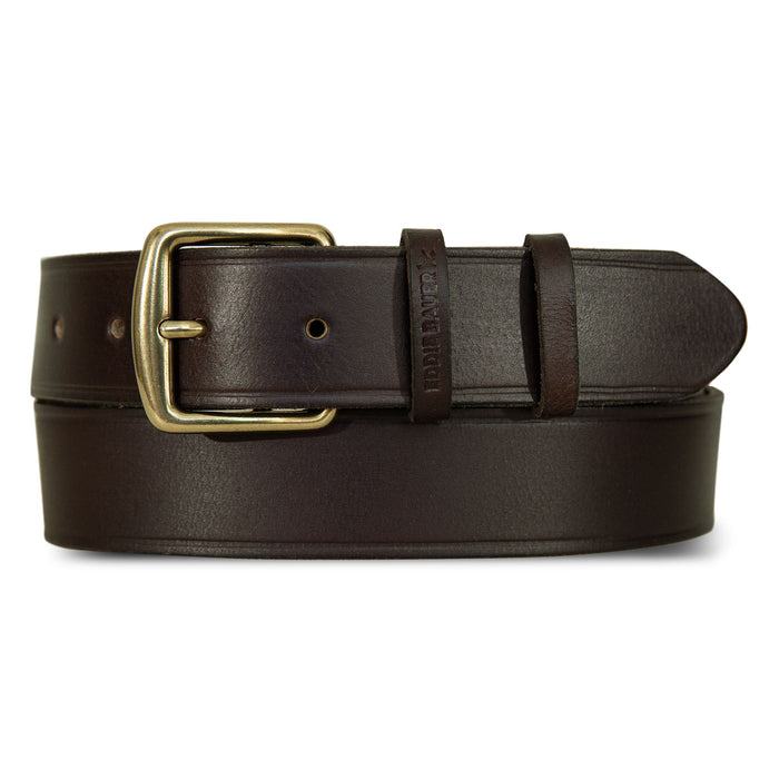 Double Keeper Leather Jean Belt