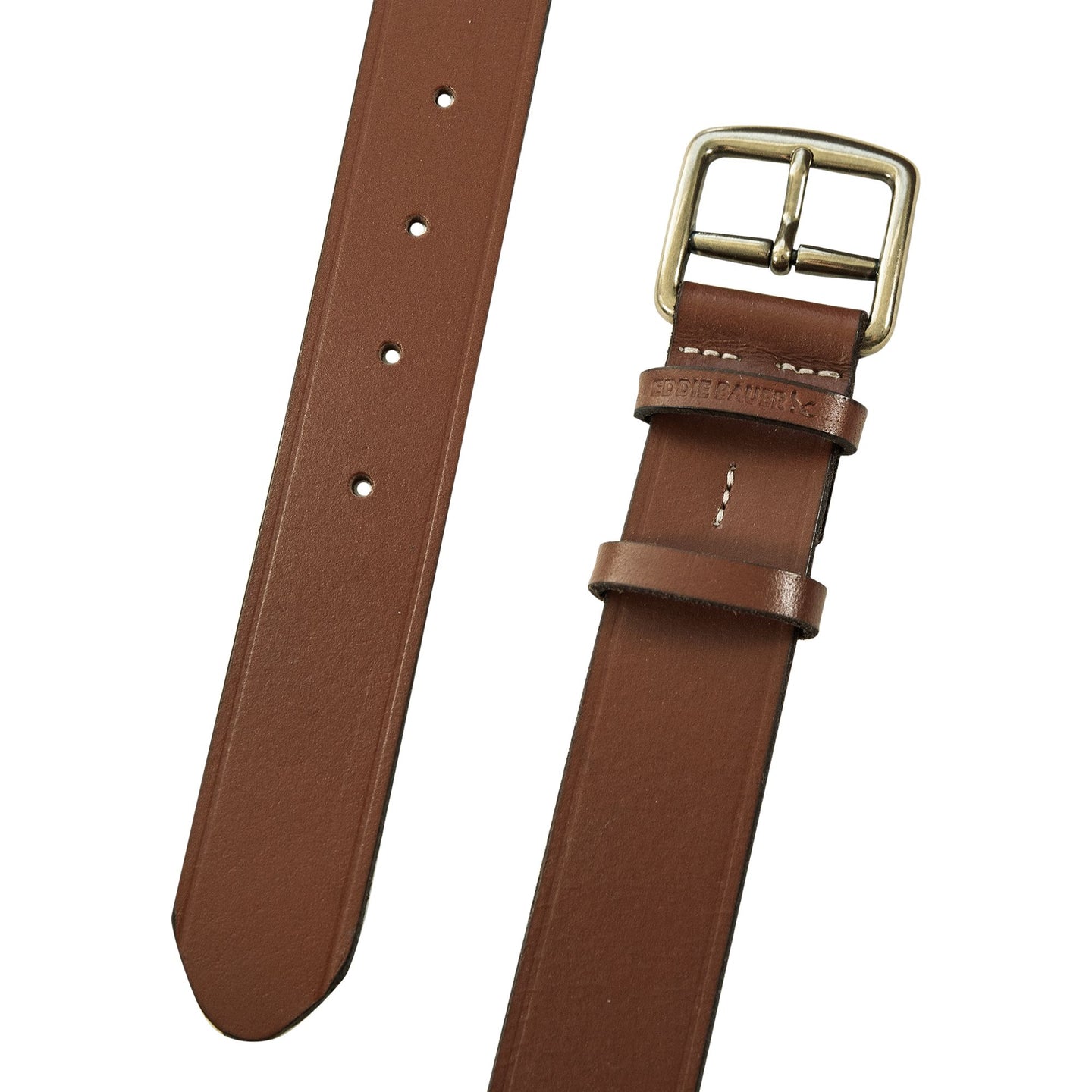 Double Keeper Leather Jean Belt-Tan-14