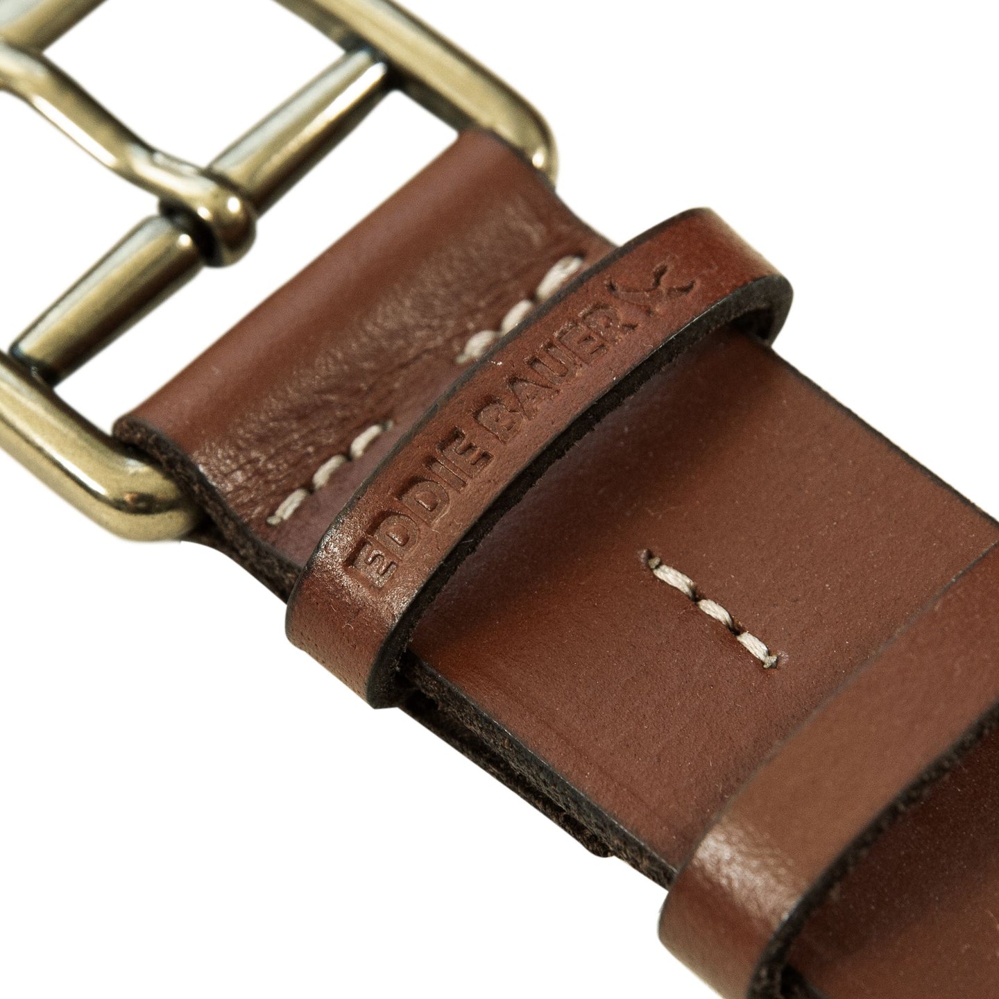 Double Keeper Leather Jean Belt-Tan-13