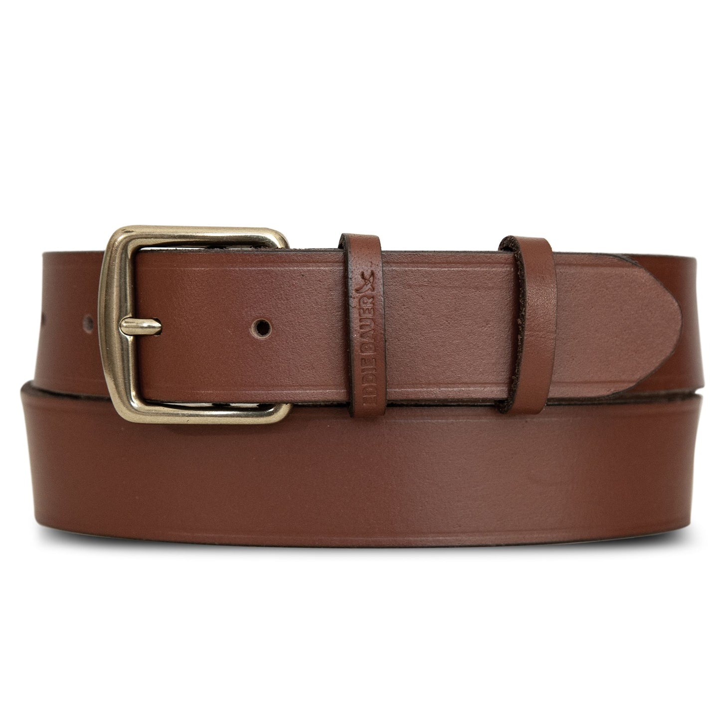 Double Keeper Leather Jean Belt-Tan-11
