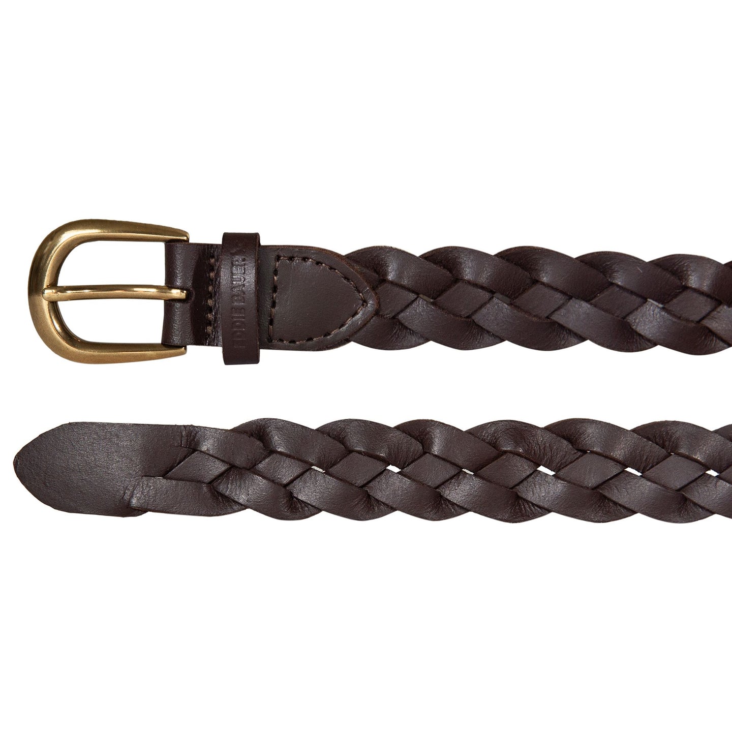 Eddie Bauer Women's Thin Braided Leather Belt