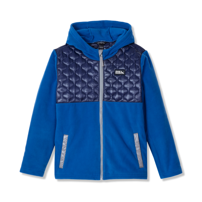 Kids Quest Fleece Mixed Media Hooded Jacket