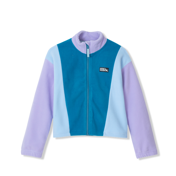 Girls Quest Fleece Colorblock Full Zip Jacket