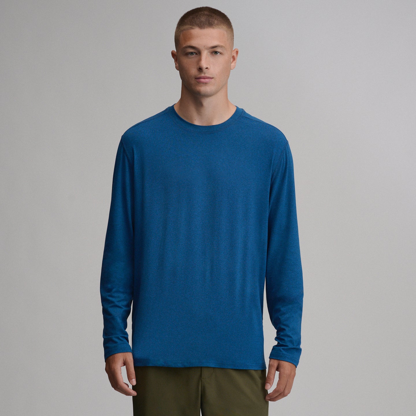 Men's Mountain Trek Long-Sleeve Shirt-Blue-1
