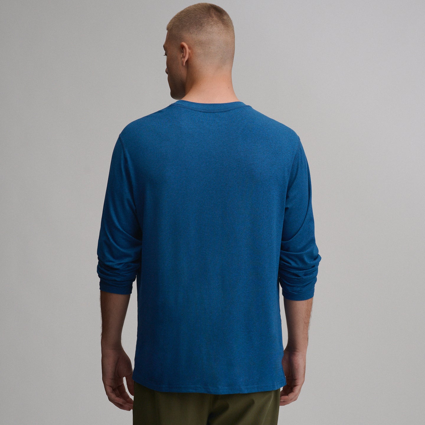 Men's Mountain Trek Long-Sleeve Shirt-Blue-2