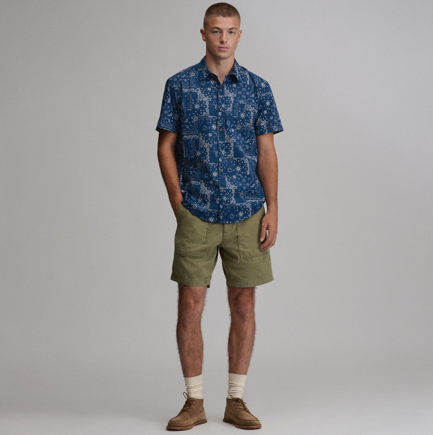 Men's Baja Short-Sleeve Shirt - Print-Dusk-12