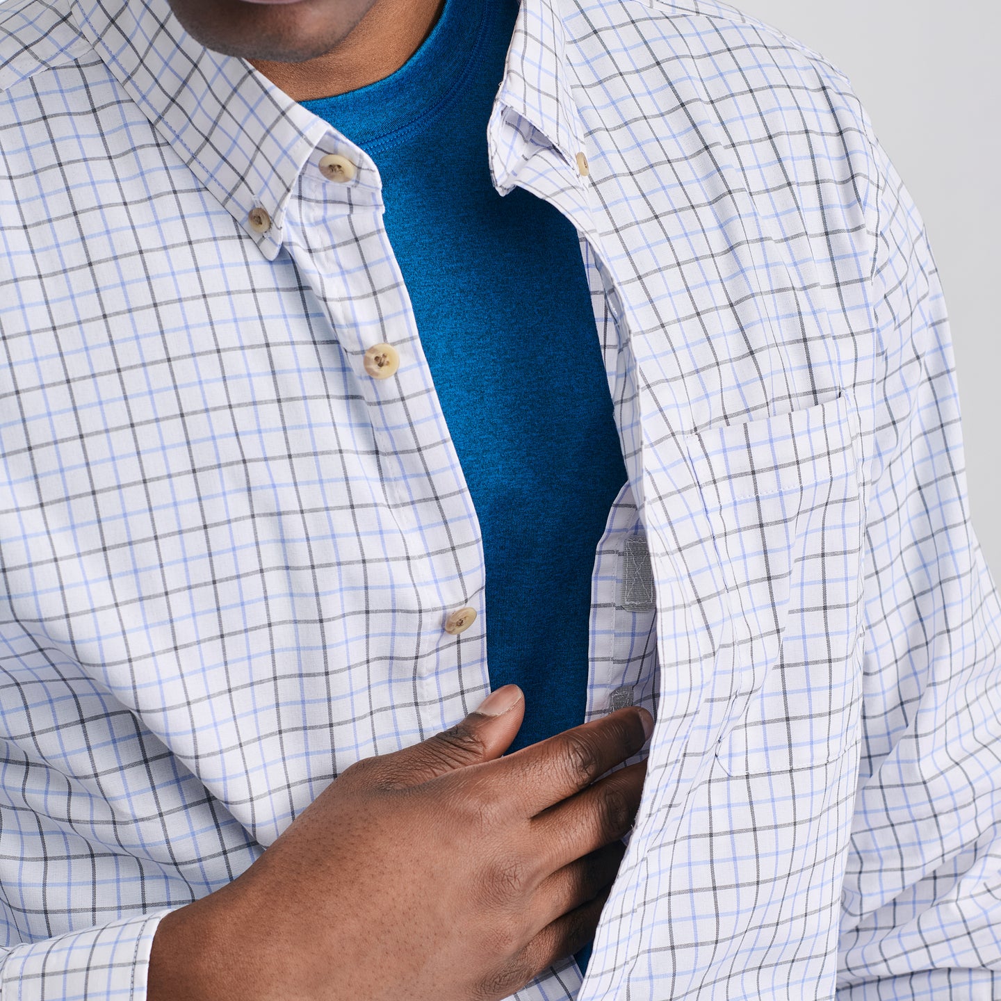 Men's Voyager Flex Long-Sleeve Shirt-Snow-3