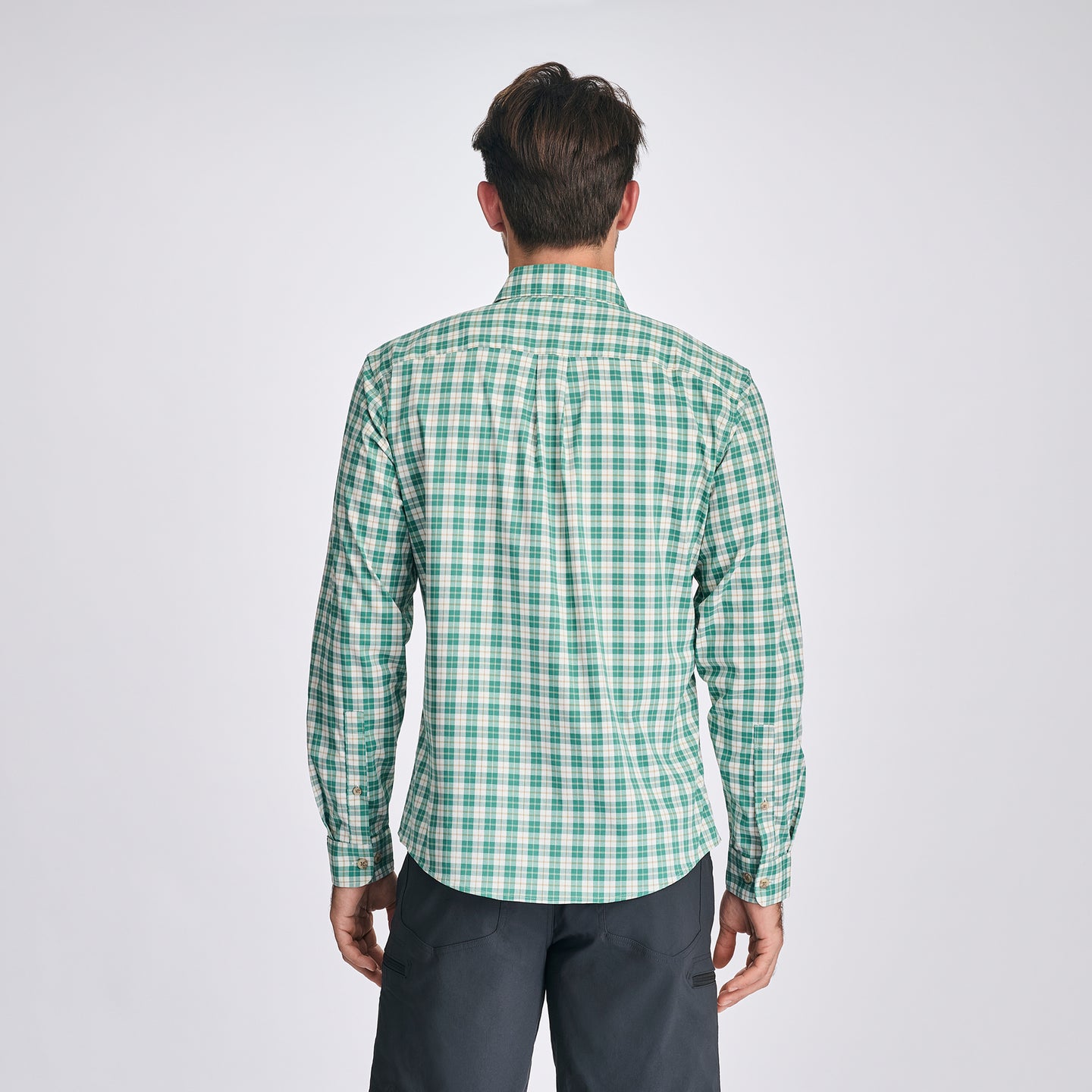 Men's Voyager Flex Long-Sleeve Shirt-Vibrant Green-5