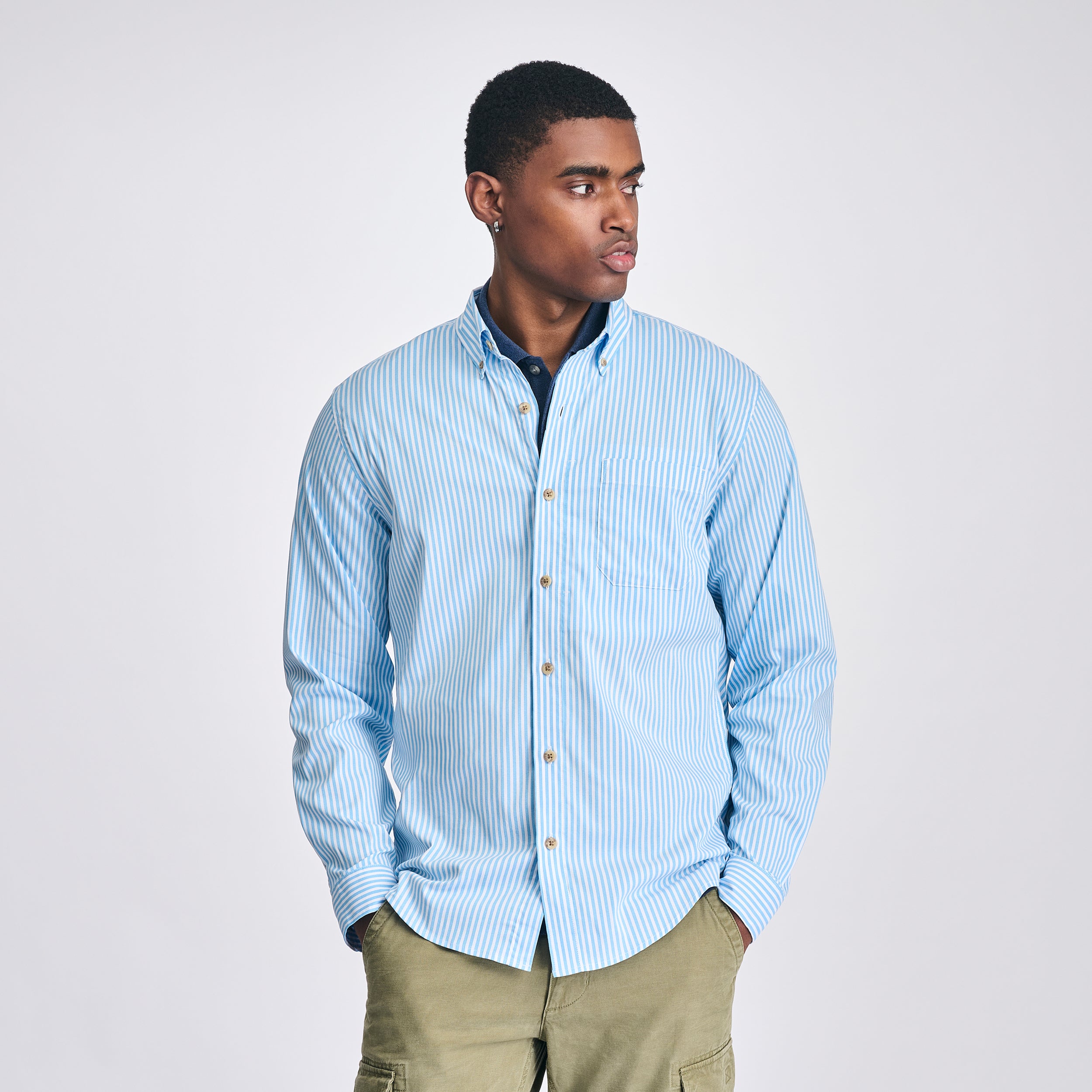 Eddie Bauer Men's LS Voyager Flex Shirt