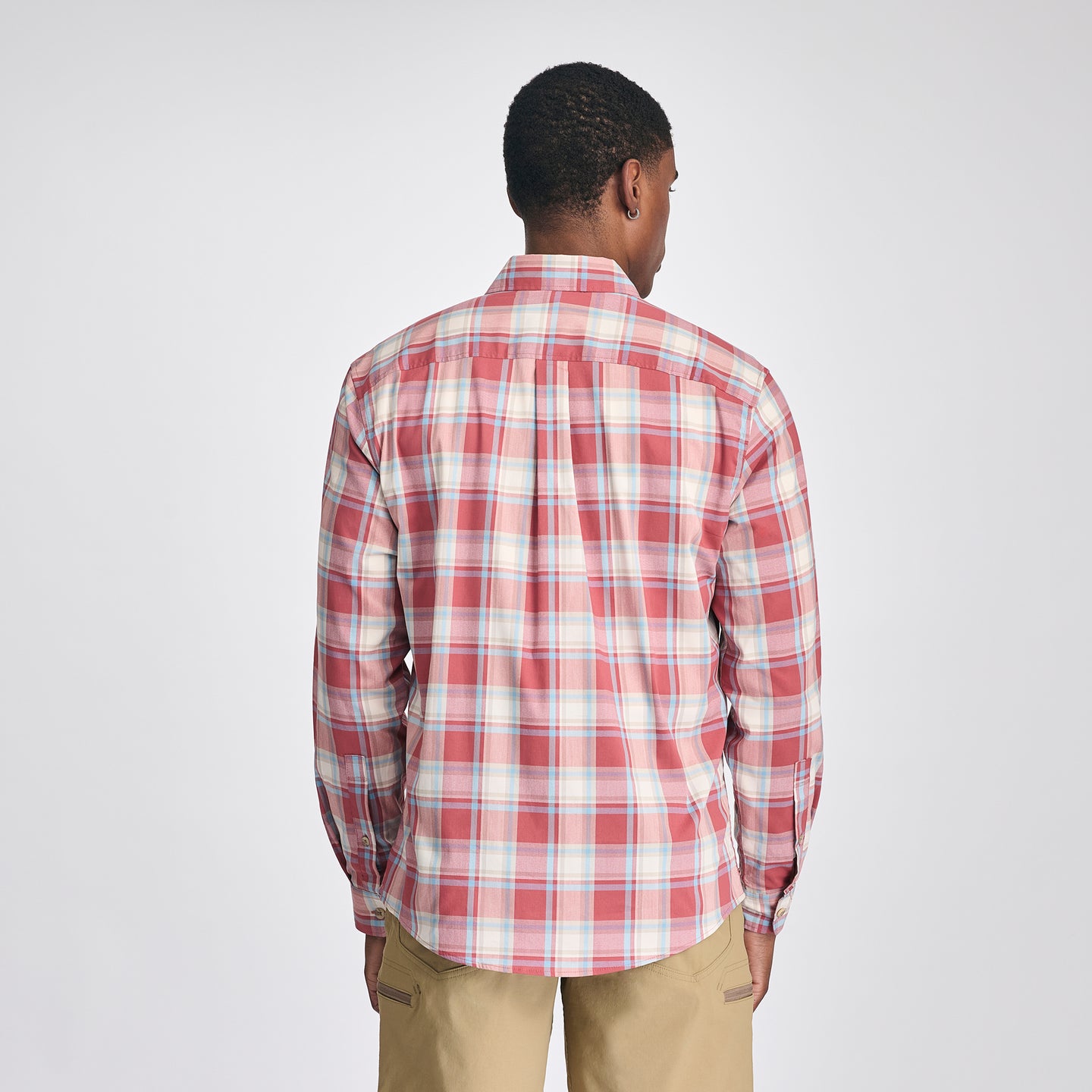 Men's Voyager Flex Long-Sleeve Shirt-Mineral Red-10