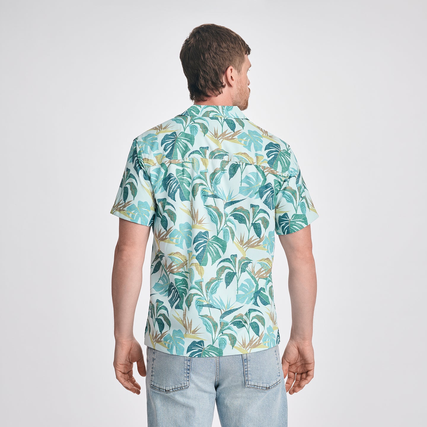 Men's SS Destination Camp Shirt--Seafoam-2