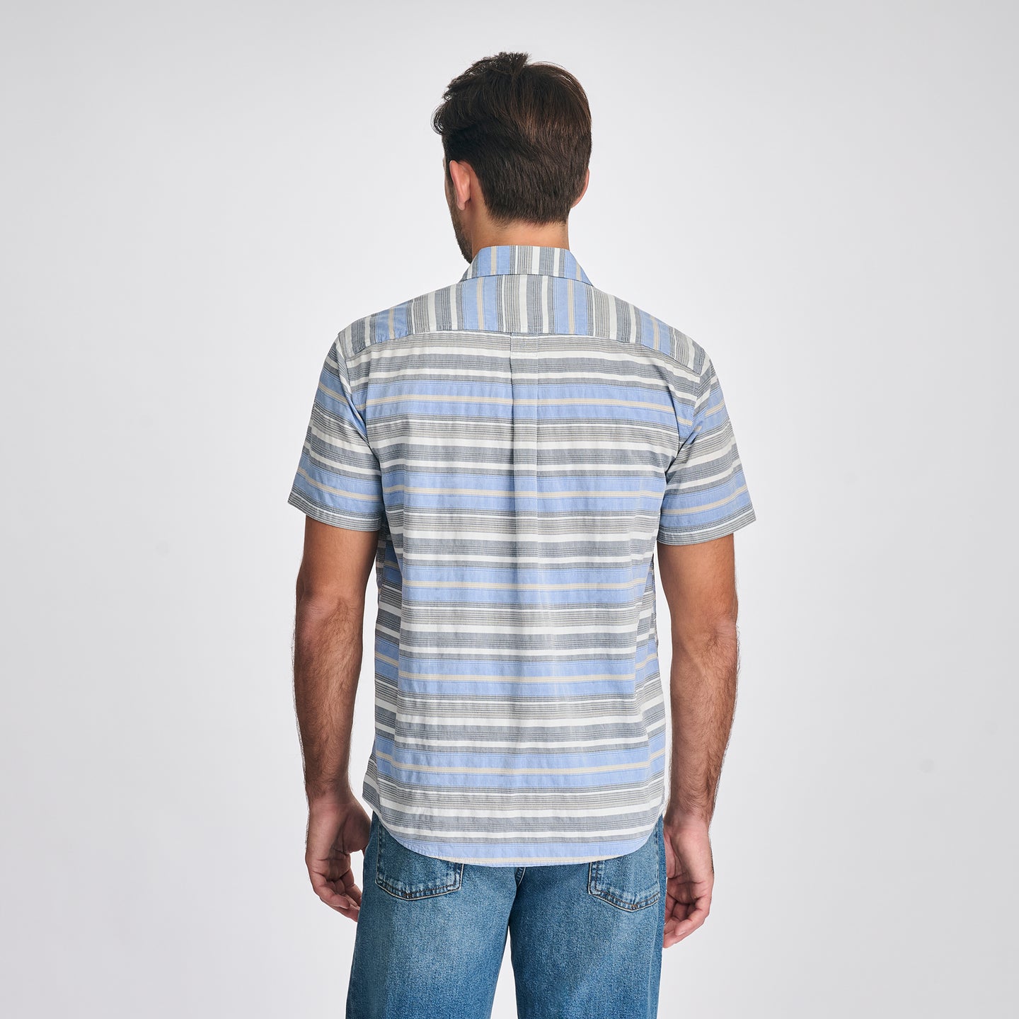 Men's Camano Dobby Shirt-Tile Blue-2