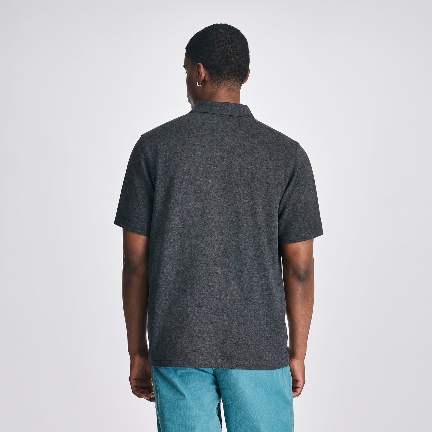 Men's Signature Piqué Short-Sleeve Polo-Charcoal Htr-2