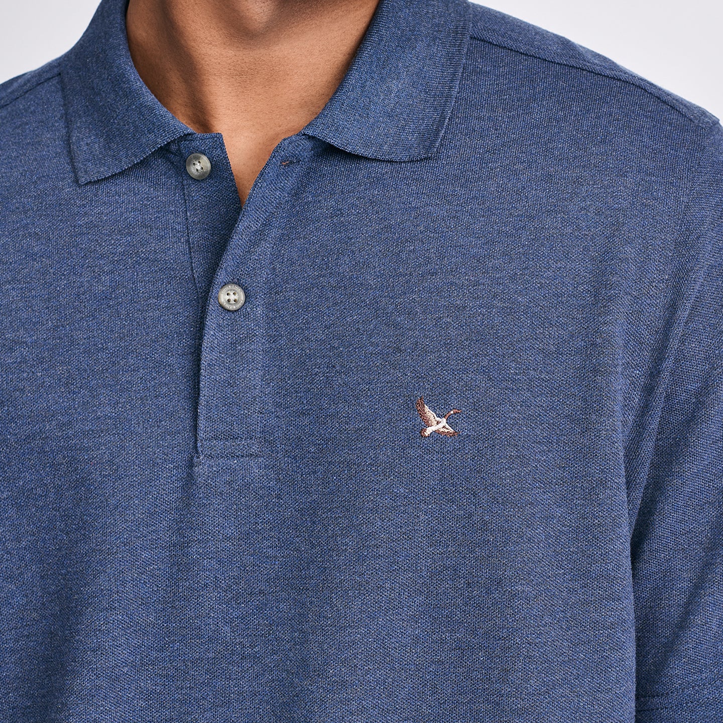 Men's Signature Piqué Short-Sleeve Polo-Htr Navy-6