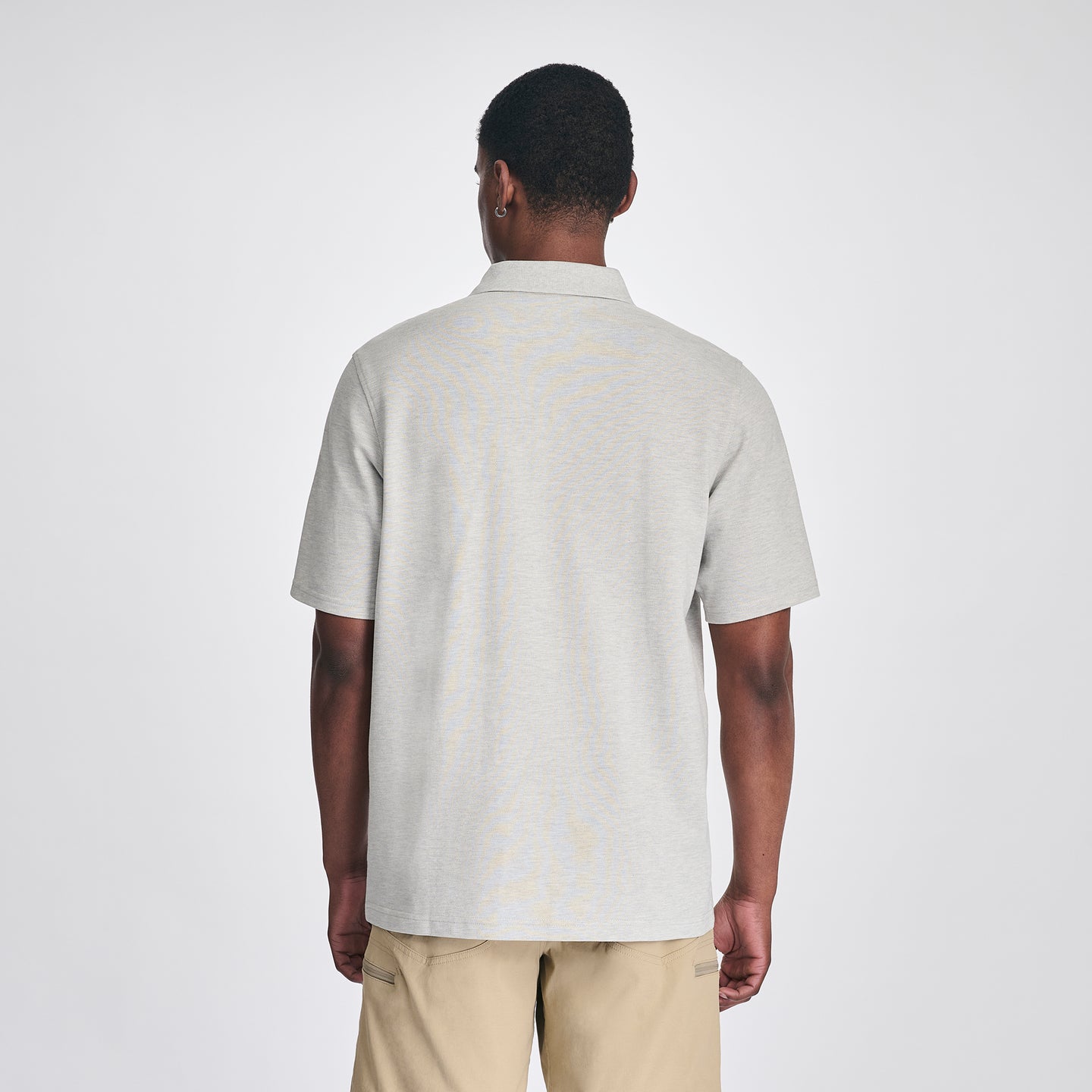 Men's Signature Piqué Short-Sleeve Polo-Lt Htr Gray-8