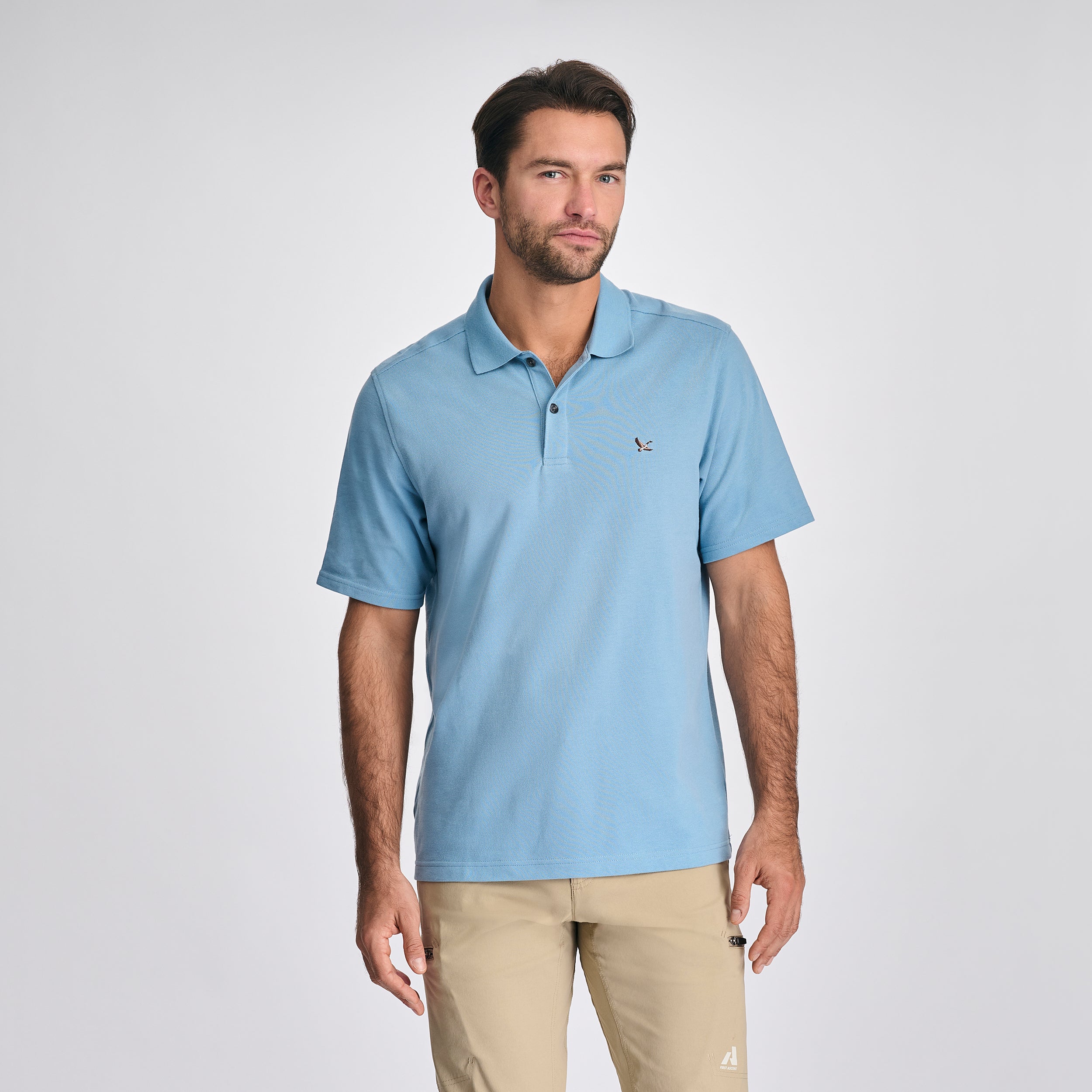 Eddie Bauer Men's SS Signature Pique Polo