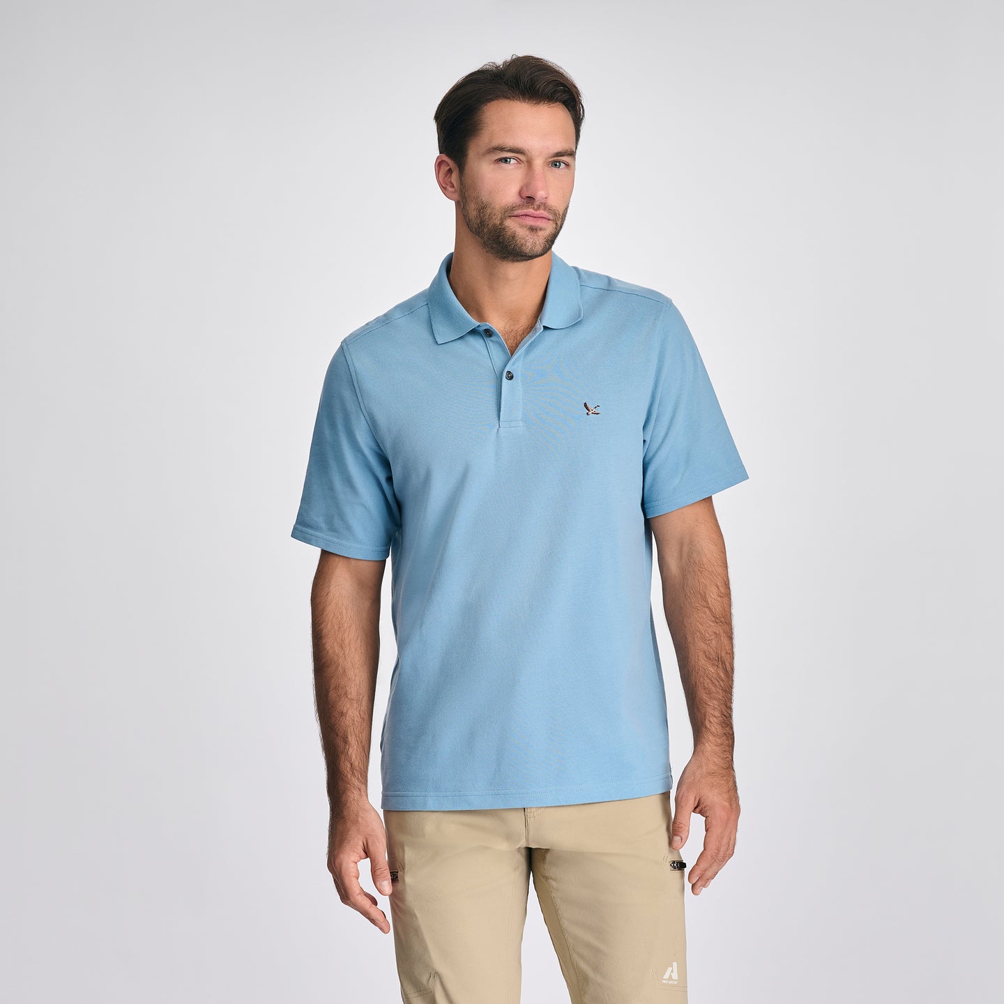 Men's Signature Piqué Short-Sleeve Polo-Blue Fog-10