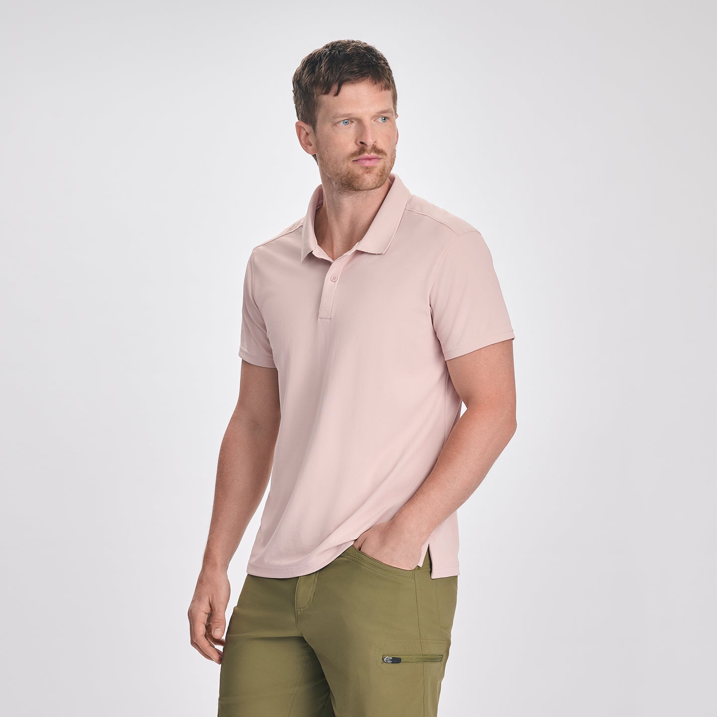 Men's Short Sleeve Fairway Polo-Calla Lily-3
