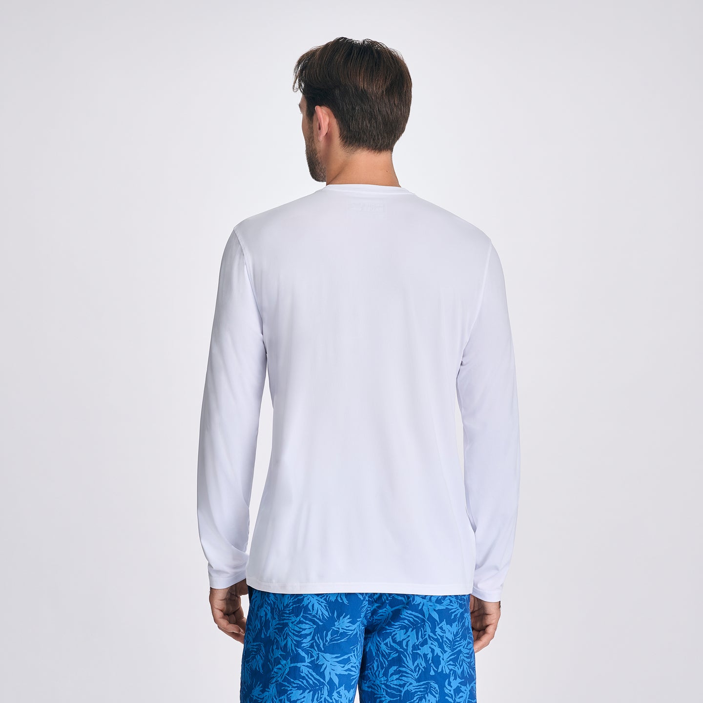 Men's LS Sundrift Upf Crew-White-6