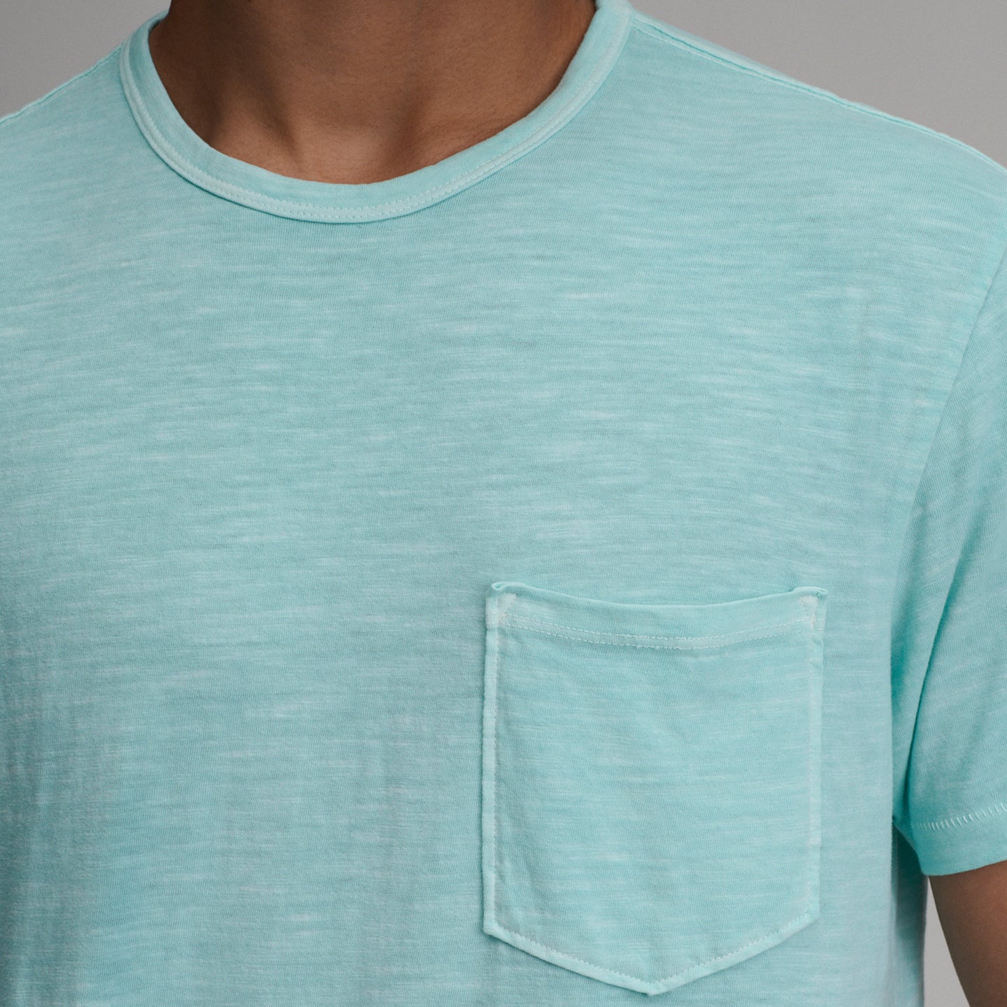 Men's Sunwashed Cotton T-Shirt-Tropical Blue-3