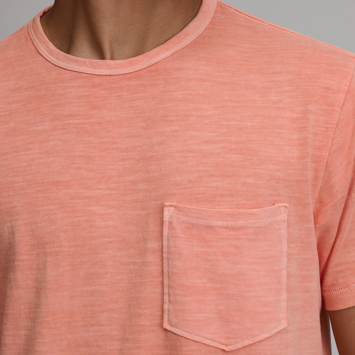 Men's Sunwashed Cotton T-Shirt-Dusty Coral-7