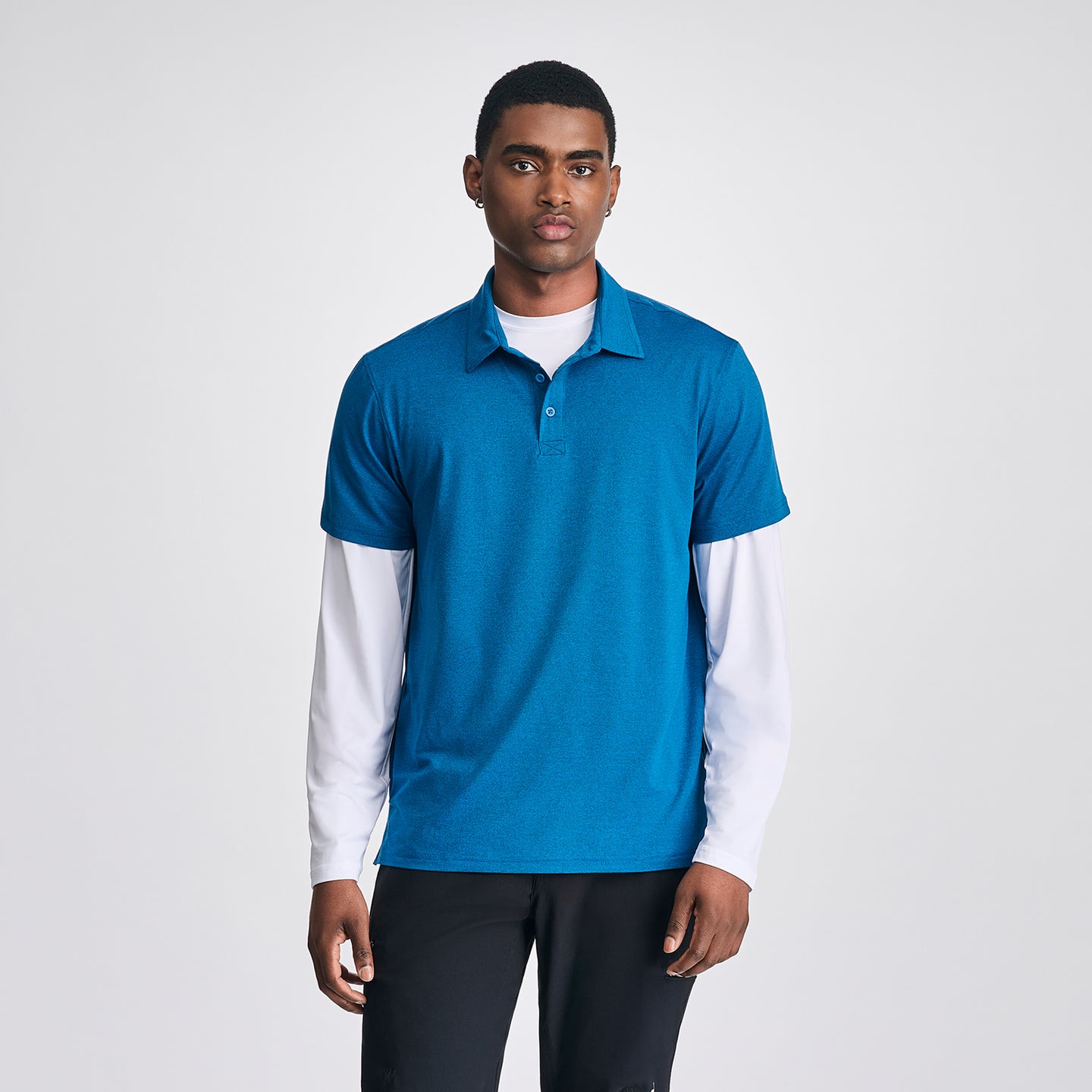 Men's Mountain Trek 2.0 Polo-Blue-1