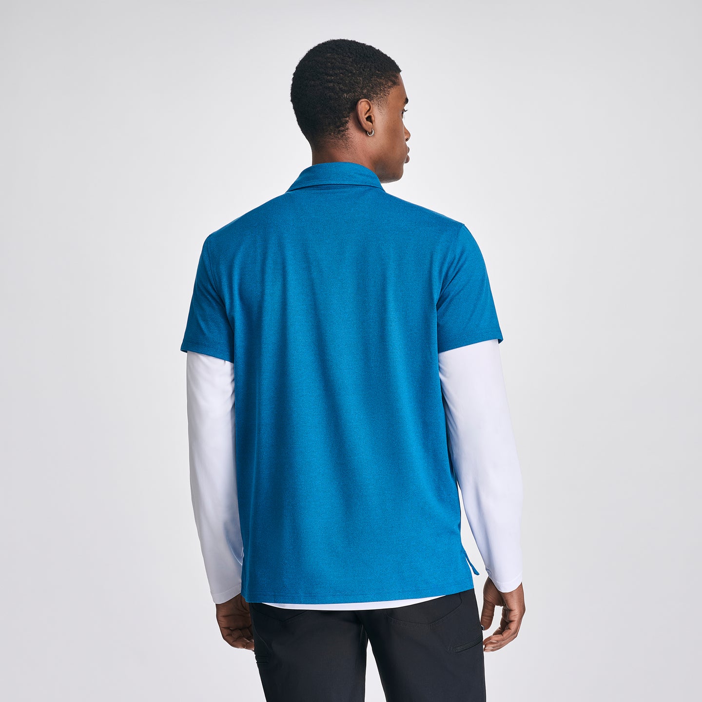 Men's Mountain Trek 2.0 Polo-Blue-2