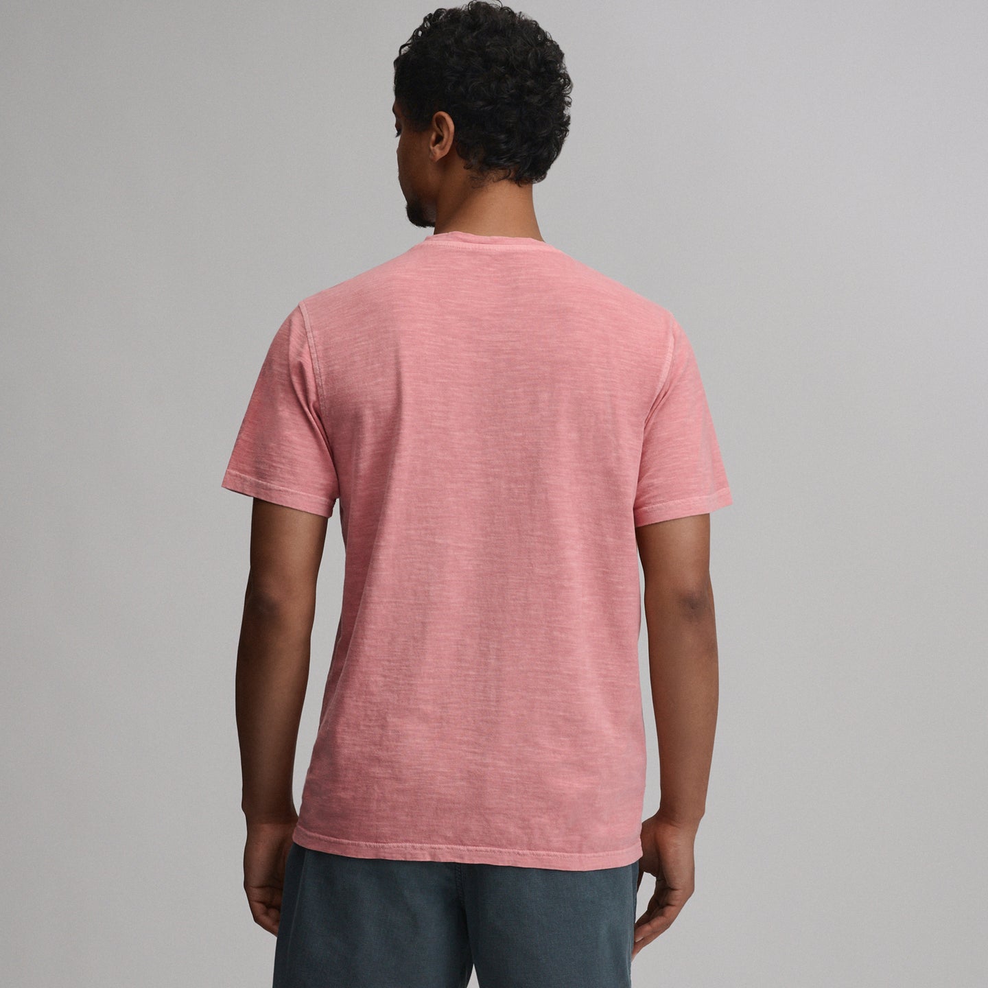 Men's Short-Sleeve Sunwashed Cotton Henley-Tangelo-14